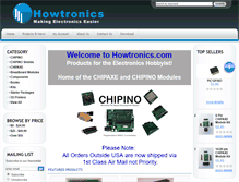 Tablet Screenshot of howtronics.com